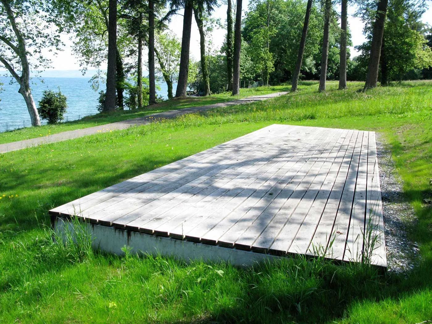Parc de Corzent au bord du lac Léman en Haute-Savoie