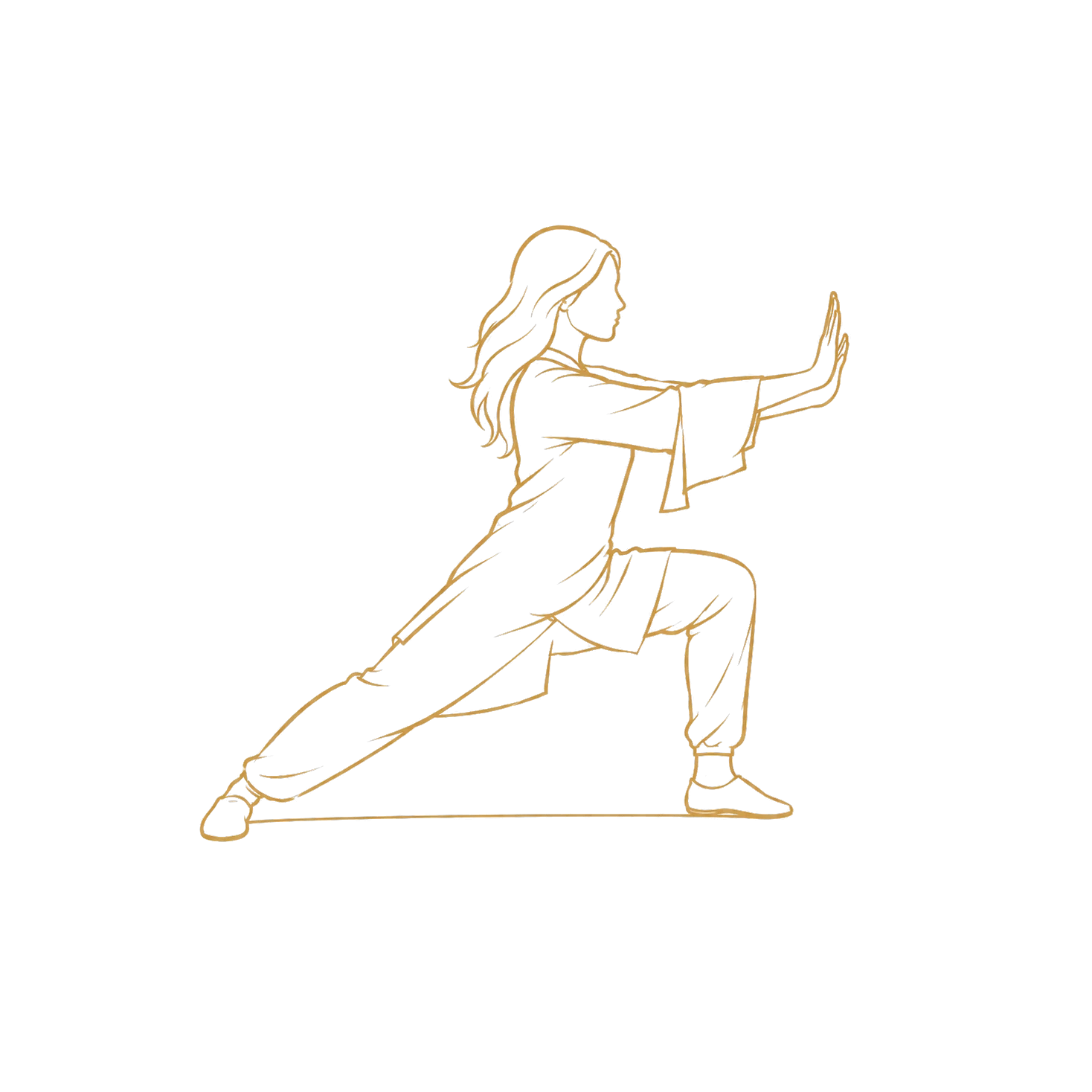 Illustration de la posture de l'arc et la flèche